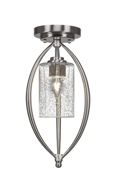 Toltec Lighting - 2417-BN-300 - One Light Semi-Flush Mount - Marquise - Brushed Nickel