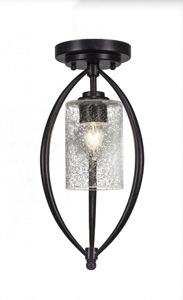 Toltec Lighting - 2417-DG-300 - One Light Semi-Flush Mount - Marquise - Dark Granite