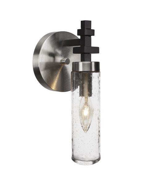 Toltec Lighting - 2511-MBBN-600 - One Light Wall Sconce - Salinda - Matte Black & Brushed Nickel