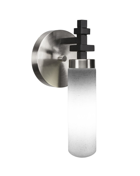 Toltec Lighting - 2511-MBBN-601 - One Light Wall Sconce - Salinda - Matte Black & Brushed Nickel