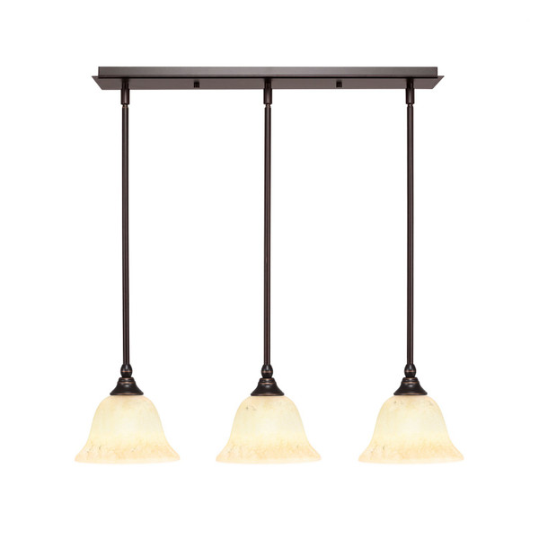 Toltec Lighting - 25-DG-508 - Three Light Multi Light Mini Pendant - Any - Dark Granite