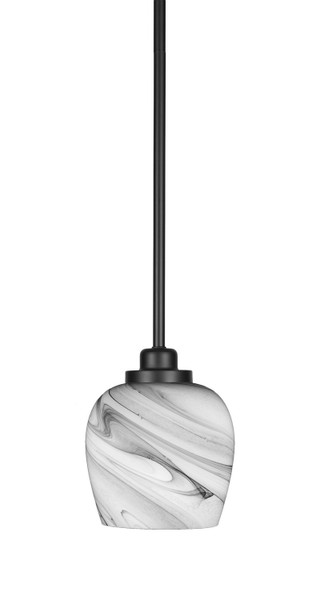 Toltec Lighting - 2601-MB-4819 - One Light Mini Pendant - Odyssey - Matte Black