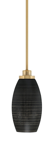 Toltec Lighting - 2601-NAB-4049 - One Light Mini Pendant - Odyssey - New Age Brass