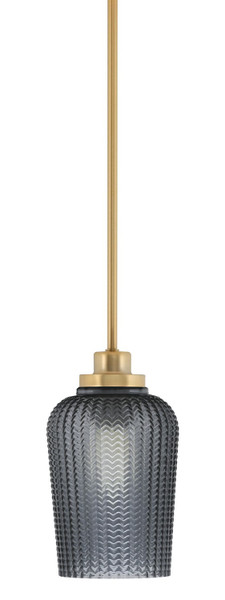 Toltec Lighting - 2601-NAB-4252 - One Light Mini Pendant - Odyssey - New Age Brass
