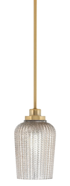 Toltec Lighting - 2601-NAB-4253 - One Light Mini Pendant - Odyssey - New Age Brass
