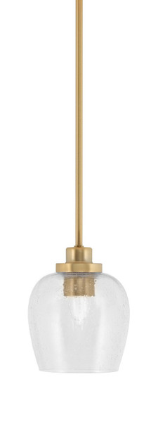 Toltec Lighting - 2601-NAB-4810 - One Light Mini Pendant - Odyssey - New Age Brass