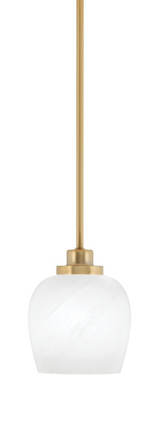 Toltec Lighting - 2601-NAB-4811 - One Light Mini Pendant - Odyssey - New Age Brass