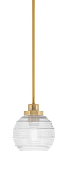 Toltec Lighting - 2601-NAB-5110 - One Light Mini Pendant - Odyssey - New Age Brass