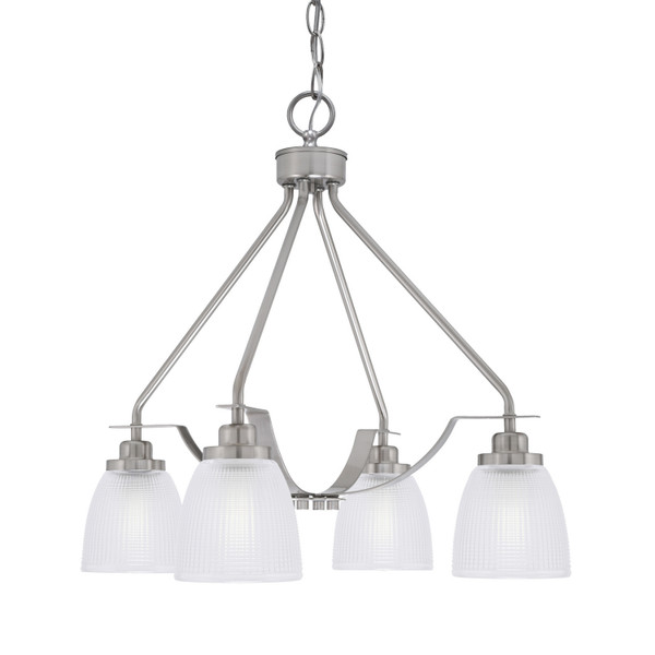 Toltec Lighting - 2604-BN-500 - Four Light Chandelier - Odyssey - Brushed Nickel