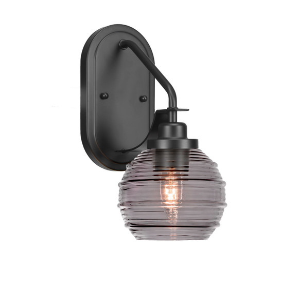 Toltec Lighting - 2611-MB-5112 - One Light Wall Sconce - Odyssey - Matte Black