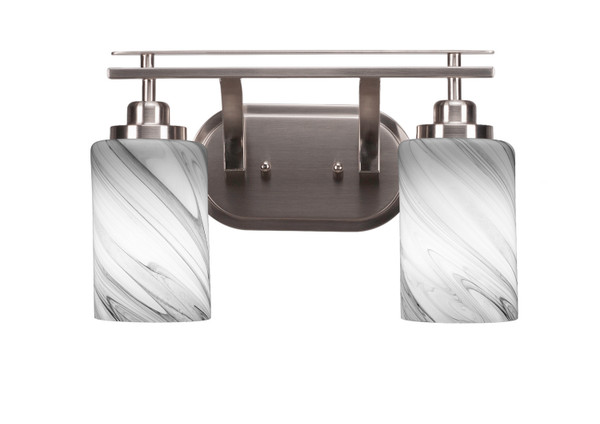 Toltec Lighting - 2612-BN-3009 - Two Light Bath Bar - Odyssey - Brushed Nickel