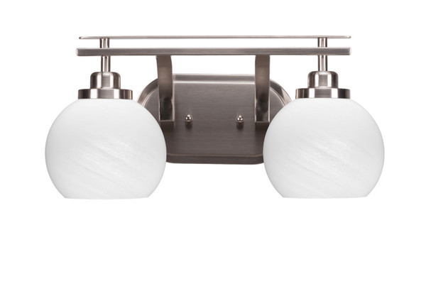 Toltec Lighting - 2612-BN-4101 - Two Light Bath Bar - Odyssey - Brushed Nickel