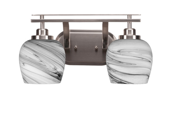 Toltec Lighting - 2612-BN-4819 - Two Light Bath Bar - Odyssey - Brushed Nickel
