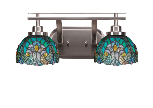 Toltec Lighting - 2612-BN-9925 - Two Light Bath Bar - Odyssey - Brushed Nickel