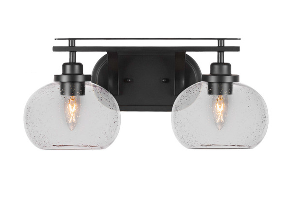 Toltec Lighting - 2612-MB-202 - Two Light Bath Bar - Odyssey - Matte Black