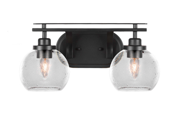 Toltec Lighting - 2612-MB-4100 - Two Light Bath Bar - Odyssey - Matte Black