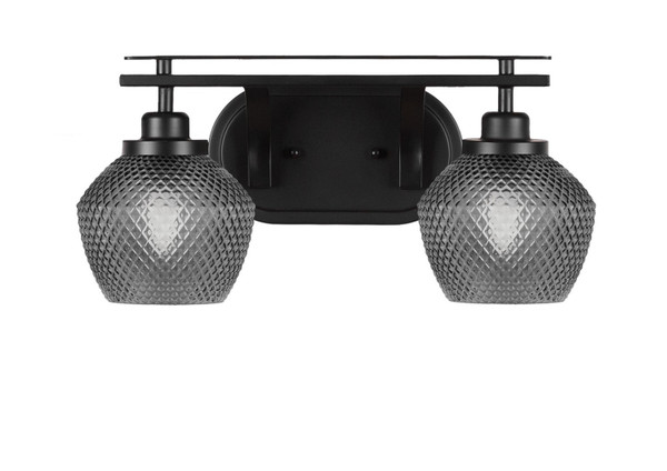 Toltec Lighting - 2612-MB-4622 - Two Light Bath Bar - Odyssey - Matte Black