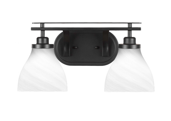 Toltec Lighting - 2612-MB-4761 - Two Light Bath Bar - Odyssey - Matte Black