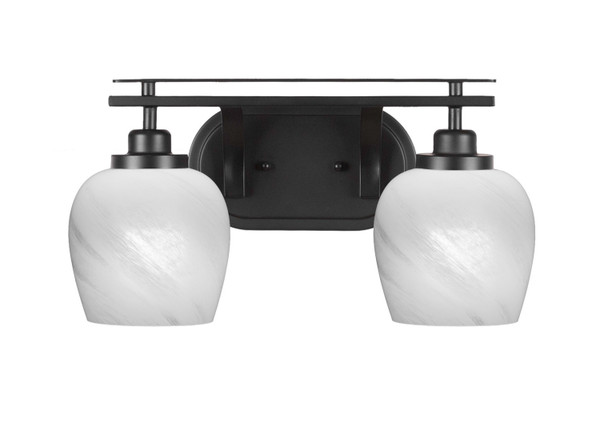 Toltec Lighting - 2612-MB-4811 - Two Light Bath Bar - Odyssey - Matte Black