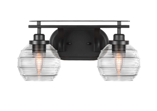 Toltec Lighting - 2612-MB-5110 - Two Light Bath Bar - Odyssey - Matte Black
