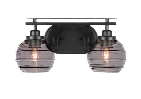 Toltec Lighting - 2612-MB-5112 - Two Light Bath Bar - Odyssey - Matte Black