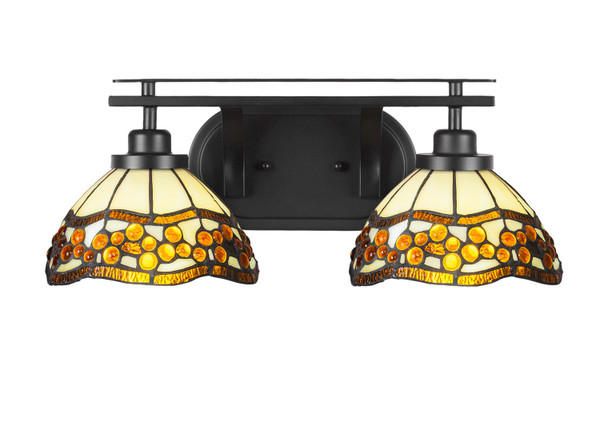 Toltec Lighting - 2612-MB-9975 - Two Light Bath Bar - Odyssey - Matte Black