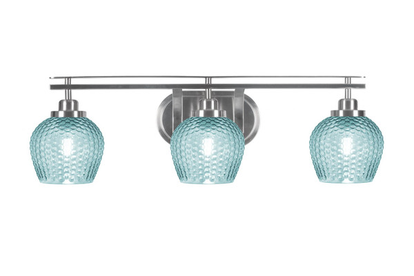 Toltec Lighting - 2613-BN-4605 - Three Light Bath Bar - Odyssey - Brushed Nickel