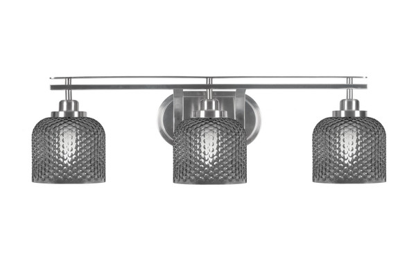 Toltec Lighting - 2613-BN-4612 - Three Light Bath Bar - Odyssey - Brushed Nickel