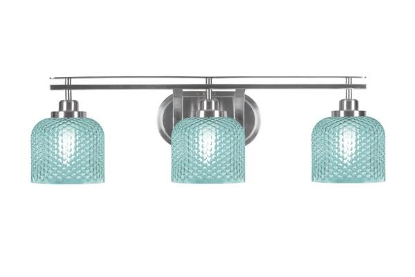 Toltec Lighting - 2613-BN-4615 - Three Light Bath Bar - Odyssey - Brushed Nickel