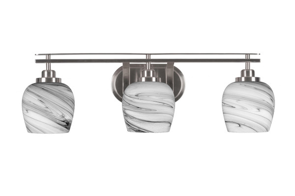 Toltec Lighting - 2613-BN-4819 - Three Light Bath Bar - Odyssey - Brushed Nickel