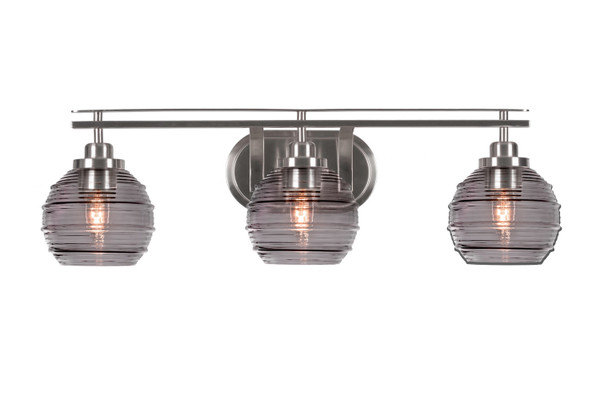 Toltec Lighting - 2613-BN-5112 - Three Light Bath Bar - Odyssey - Brushed Nickel