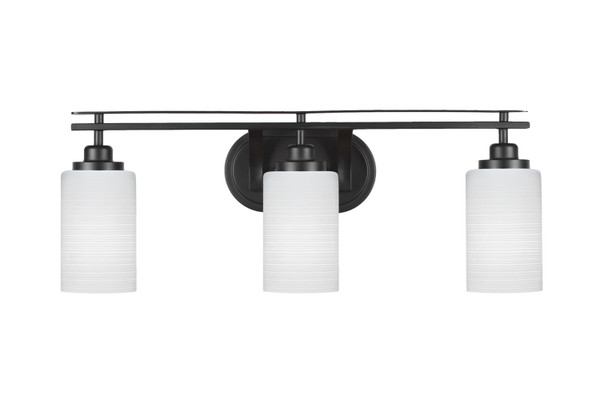 Toltec Lighting - 2613-MB-4061 - Three Light Bath Bar - Odyssey - Matte Black