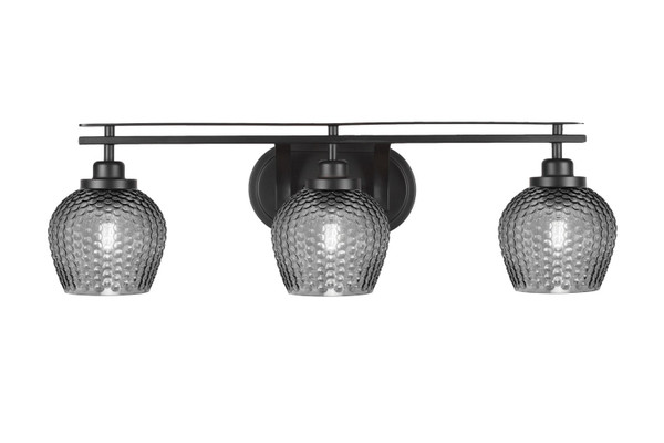 Toltec Lighting - 2613-MB-4602 - Three Light Bath Bar - Odyssey - Matte Black