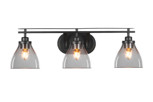 Toltec Lighting - 2613-MB-4760 - Three Light Bath Bar - Odyssey - Matte Black