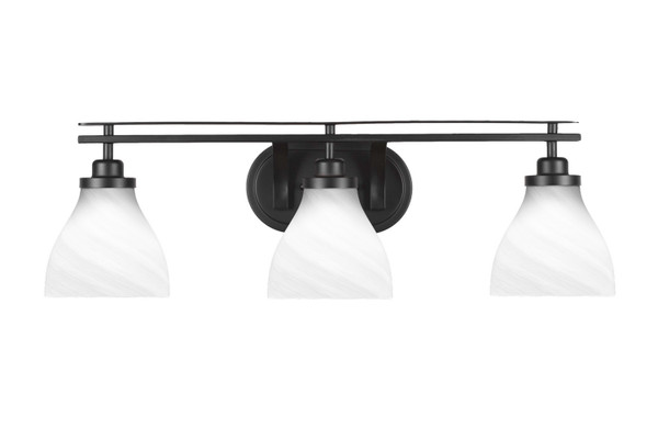 Toltec Lighting - 2613-MB-4761 - Three Light Bath Bar - Odyssey - Matte Black