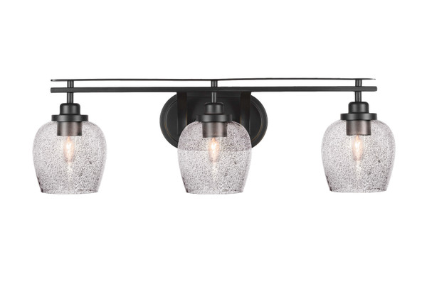 Toltec Lighting - 2613-MB-4812 - Three Light Bath Bar - Odyssey - Matte Black