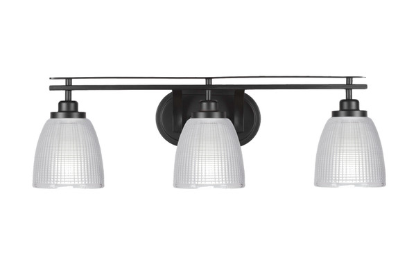 Toltec Lighting - 2613-MB-500 - Three Light Bath Bar - Odyssey - Matte Black