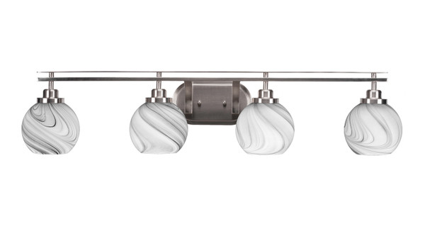 Toltec Lighting - 2614-BN-4109 - Four Light Bath Bar - Odyssey - Brushed Nickel