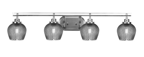 Toltec Lighting - 2614-BN-4602 - Four Light Bath Bar - Odyssey - Brushed Nickel