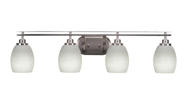 Toltec Lighting - 2614-BN-615 - Four Light Bath Bar - Odyssey - Brushed Nickel