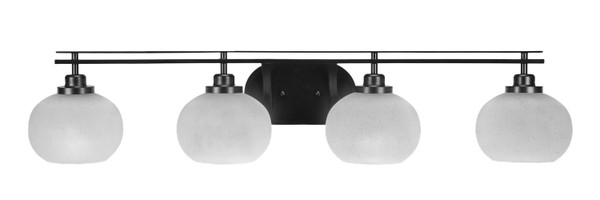 Toltec Lighting - 2614-MB-212 - Four Light Bathroom Lighting - Odyssey - Matte Black