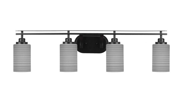 Toltec Lighting - 2614-MB-4062 - Four Light Bath Bar - Odyssey - Matte Black