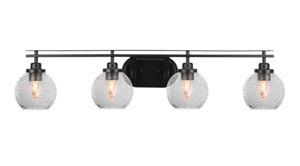 Toltec Lighting - 2614-MB-4102 - Four Light Bath Bar - Odyssey - Matte Black