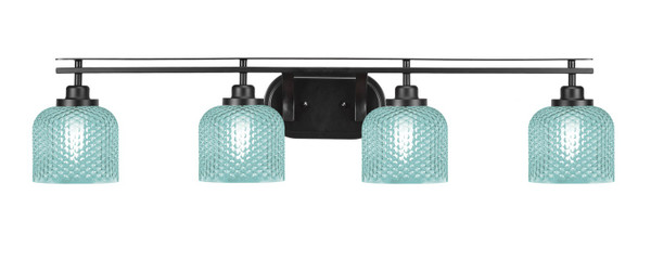 Toltec Lighting - 2614-MB-4615 - Four Light Bath Bar - Odyssey - Matte Black