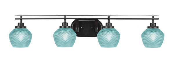 Toltec Lighting - 2614-MB-4625 - Four Light Bath Bar - Odyssey - Matte Black