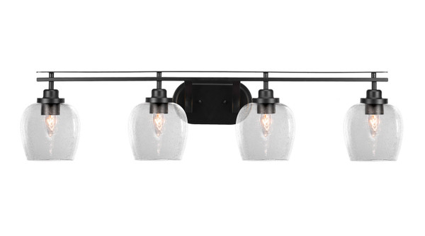 Toltec Lighting - 2614-MB-4810 - Four Light Bath Bar - Odyssey - Matte Black