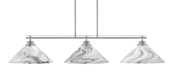 Toltec Lighting - 2633-BN-2169 - Three Light Bar - Odyssey - Brushed Nickel
