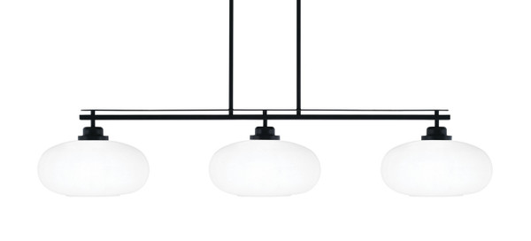 Toltec Lighting - 2633-MB-216 - Three Light Island Pendant - Odyssey - Matte Black