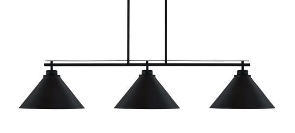 Toltec Lighting - 2633-MB-420 - Three Light Bar - Odyssey - Matte Black