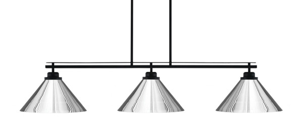 Toltec Lighting - 2633-MB-420-CH - Three Light Bar - Odyssey - Matte Black